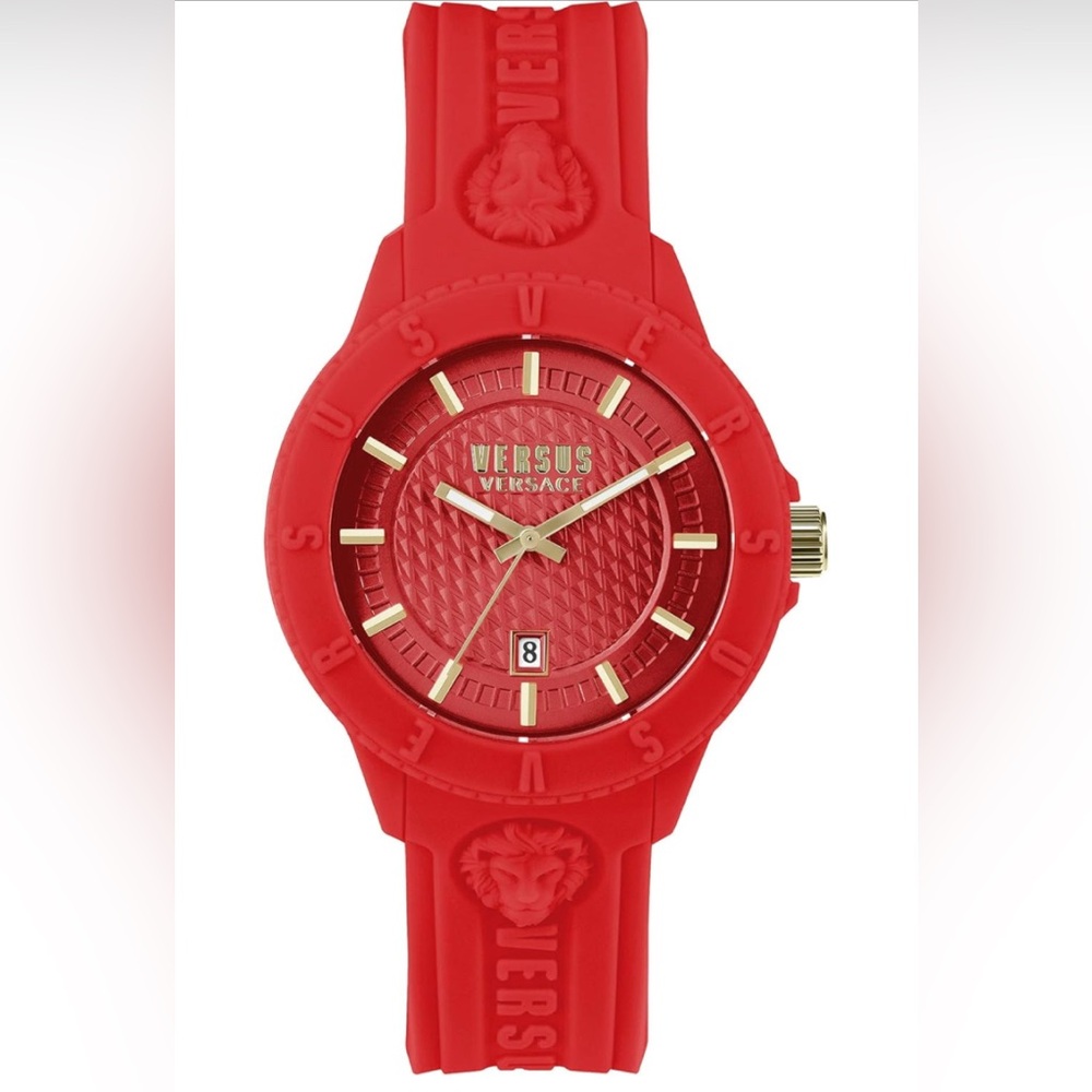 Versus Versace Red and Gold Watch